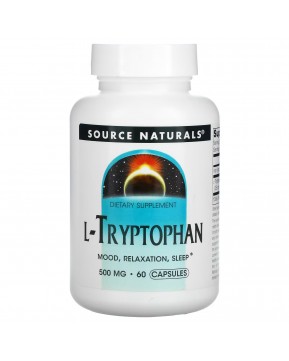 Source Naturals, L-триптофан, 500 мг, 60 капсул Source Naturals, L-триптофан, 500 мг, 60 капсул